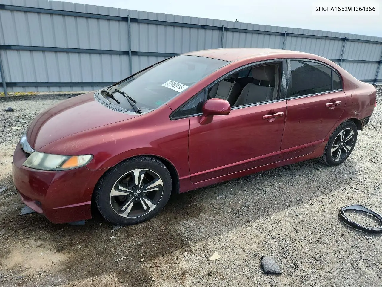 2009 Honda Civic Lx VIN 2HGFA16529H364866 фото 1