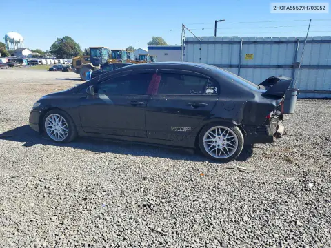 2009 Honda Civic Si VIN 2HGFA55509H703052 фото 2