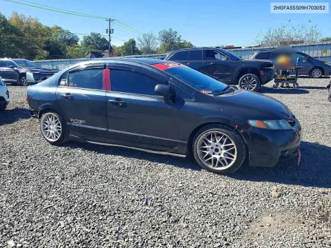 2009 Honda Civic Si VIN 2HGFA55509H703052 фото 4