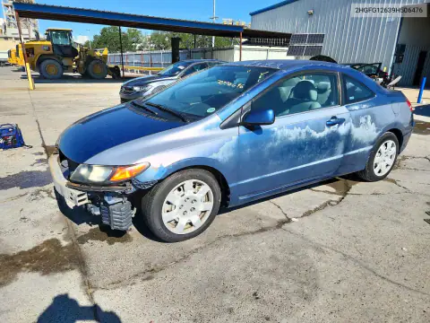 2HGFG12639H506476 — 2009 Honda Civic, Передняя часть, фото до ремонта