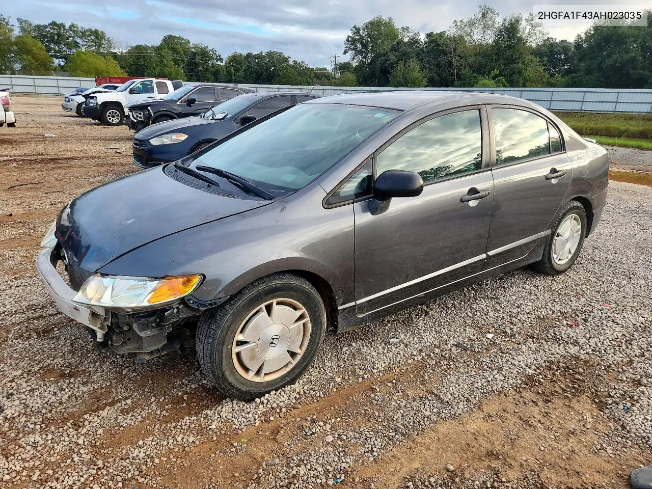 2010 Honda Civic Dx-G VIN 2HGFA1F43AH023035 фото 1