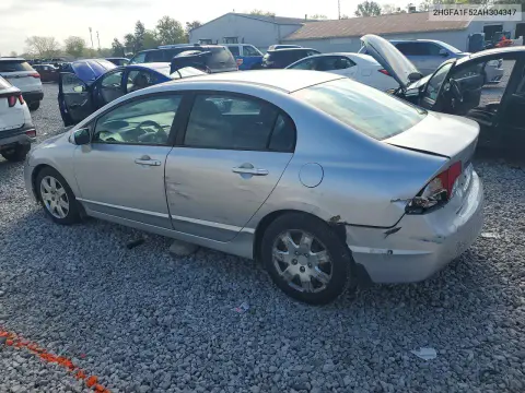 2010 Honda Civic Lx VIN 2HGFA1F52AH304347 фото 2