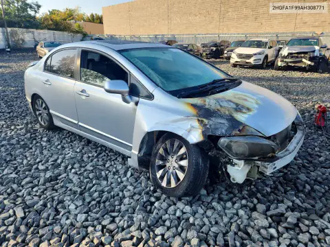 2010 Honda Civic Exl VIN 2HGFA1F99AH308771 фото 4