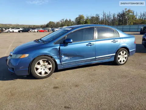 2HGFA1F53AH581282 — 2010 Honda Civic, Сторона, фото до ремонта
