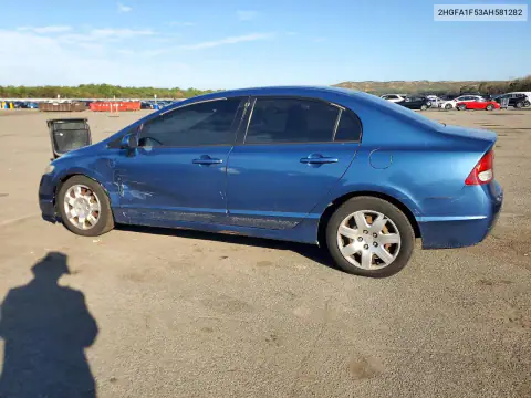 2HGFA1F53AH581282 — 2010 Honda Civic, фото 2 с аукциона Copart, Сторона