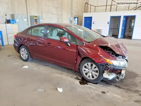 2012 Honda Civic Lx VIN 19XFB2F5XCE078266 фото 4
