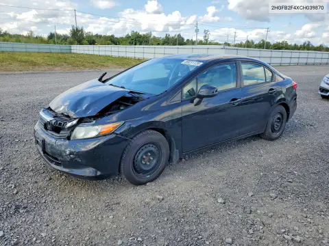 2HGFB2F4XCH039870 — 2012 Honda Civic, Передняя часть, фото до ремонта