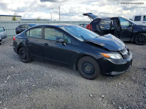 2012 Honda Civic Lx VIN 2HGFB2F4XCH039870 фото 4