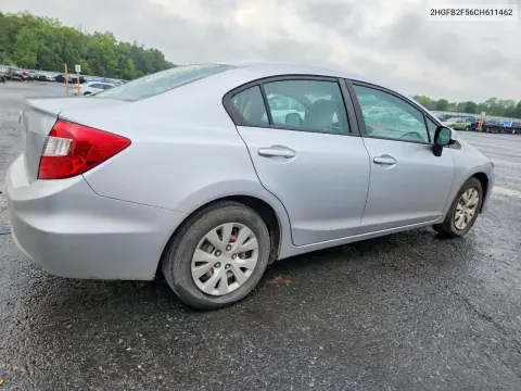 2012 Honda Civic Lx VIN 2HGFB2F56CH611462 фото 3