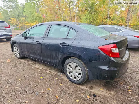 2HGFB2F45CH053465 — 2012 Honda Civic, фото 2 с аукциона Copart 15.10.2026, Боковая часть