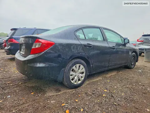 2HGFB2F45CH053465 — 2012 Honda Civic, фото 3 с аукциона Copart 15.10.2026, Боковая часть