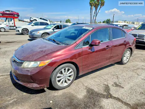 2012 Honda Civic Ex VIN JHMFB2F82CS001400 фото 1