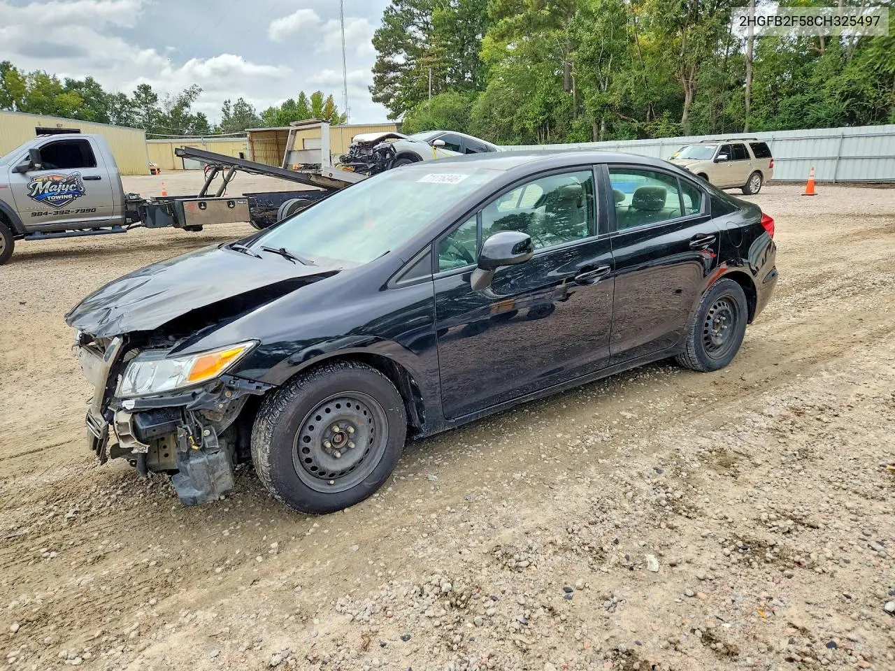 2012 Honda Civic Lx VIN 2HGFB2F58CH325497 фото 1