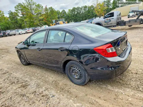 2012 Honda Civic Lx VIN 2HGFB2F58CH325497 фото 2