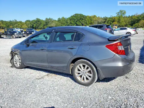2012 Honda Civic Exl VIN 19XFB2F93CE045158 фото 2