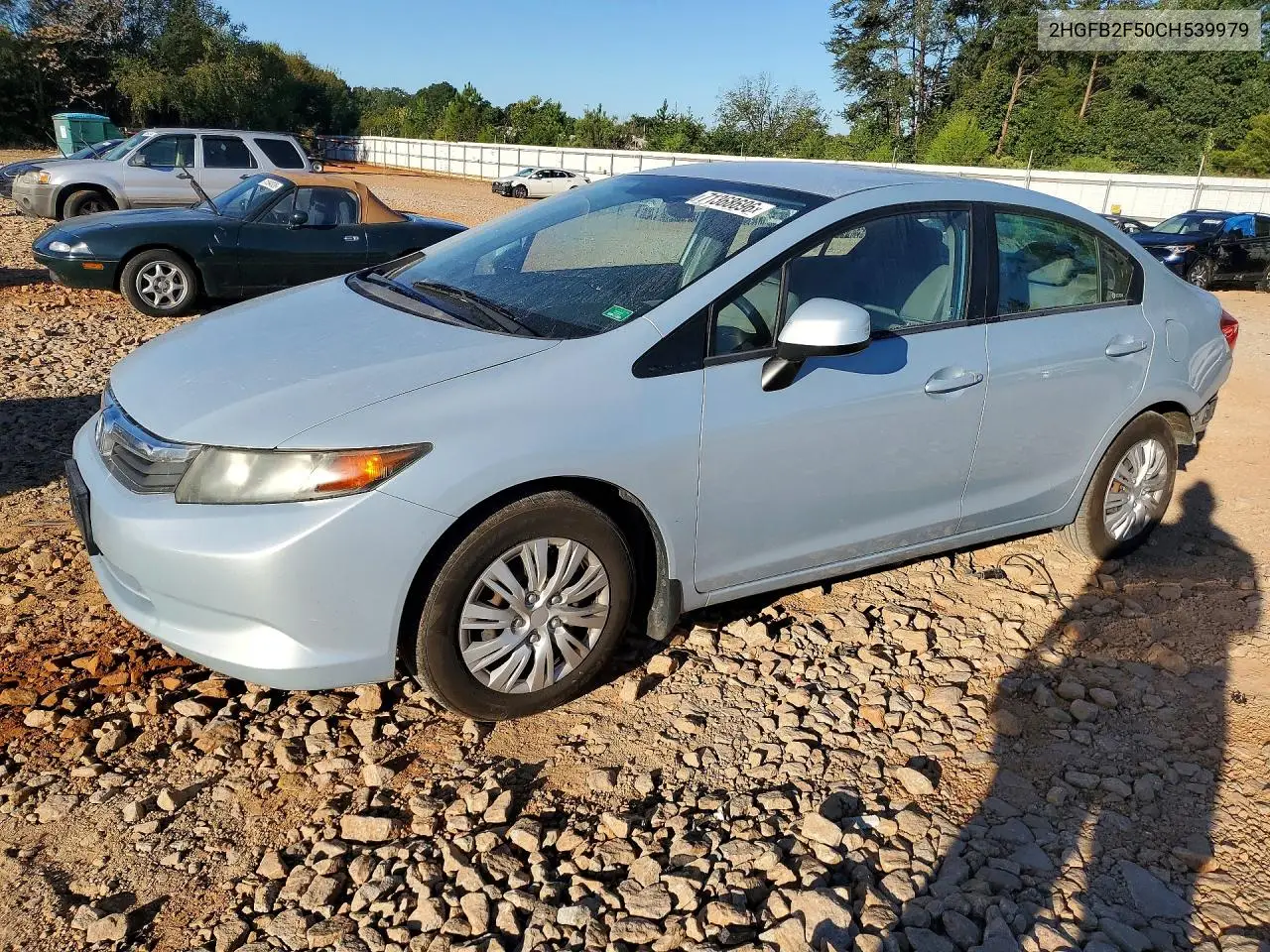 2012 Honda Civic Lx VIN 2HGFB2F50CH539979 фото 1