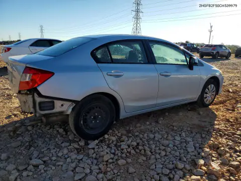 2012 Honda Civic Lx VIN 2HGFB2F50CH539979 фото 3