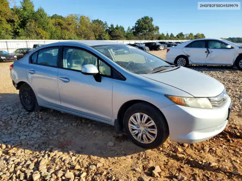 2012 Honda Civic Lx VIN 2HGFB2F50CH539979 фото 4