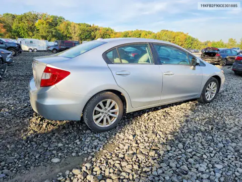 2012 Honda Civic Exl VIN 19XFB2F90CE301885 фото 3