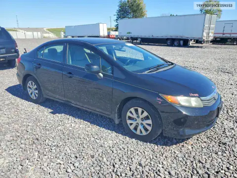 2012 Honda Civic Lx VIN 19XFB2F59CE059353 фото 4