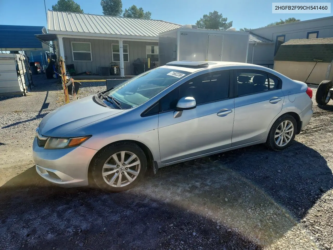 2012 Honda Civic Exl VIN 2HGFB2F99CH541460 фото 1