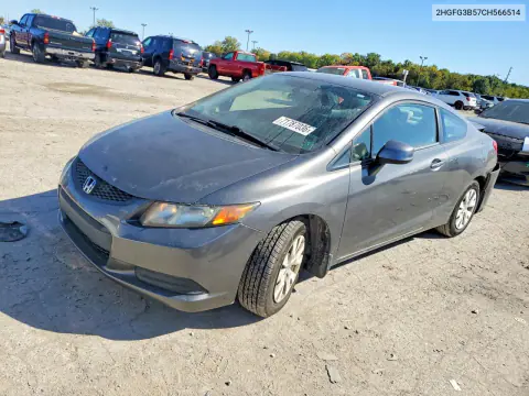 2012 Honda Civic Lx VIN 2HGFG3B57CH566514 фото 1