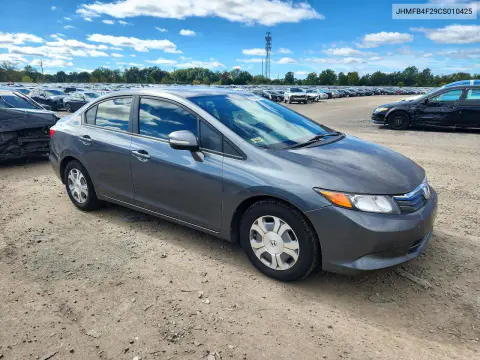2012 Honda Civic Hybrid VIN JHMFB4F29CS010425 фото 4