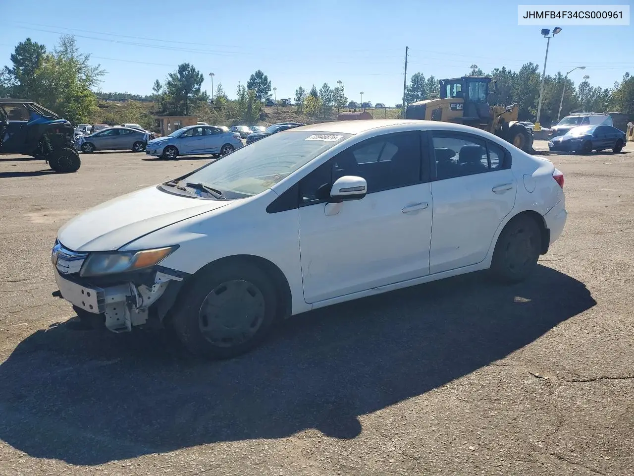 2012 Honda Civic Hybrid L VIN JHMFB4F34CS000961 фото 1