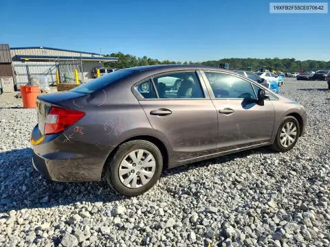 19XFB2F55CE070642 — 2012 Honda Civic, фото 3 с аукциона Copart, Сторона