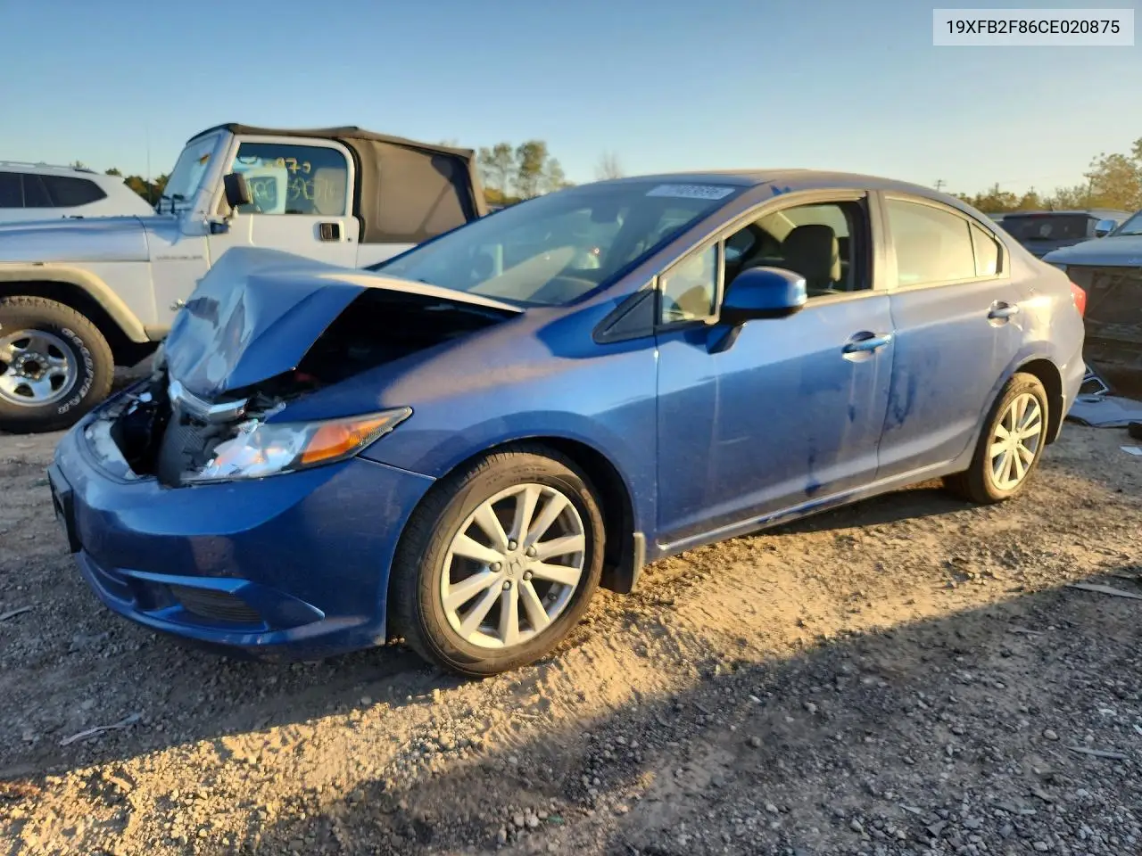 2012 Honda Civic Ex VIN 19XFB2F86CE020875 фото 1