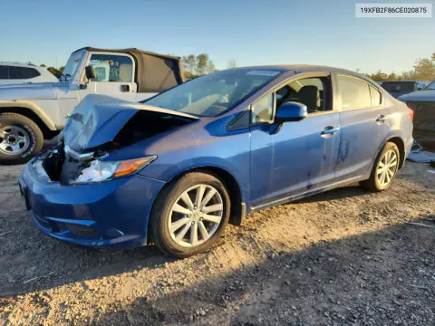 19XFB2F86CE020875 — 2012 Honda Civic, Передняя часть, фото до ремонта