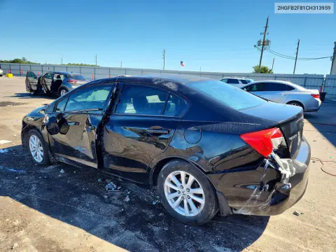 2012 Honda Civic Ex VIN 2HGFB2F81CH313959 фото 2