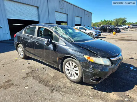 2012 Honda Civic Ex VIN 2HGFB2F81CH313959 фото 4