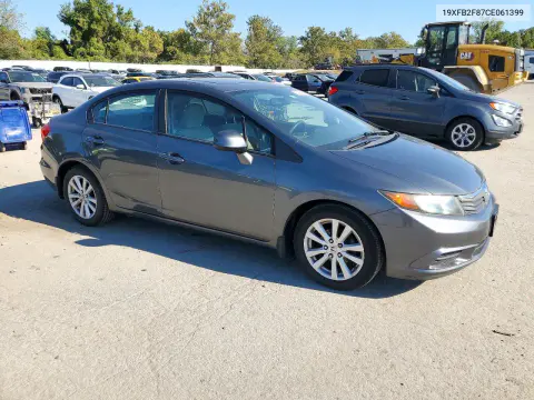 2012 Honda Civic Ex VIN 19XFB2F87CE061399 фото 4