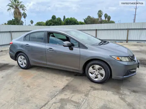 2013 Honda Civic Lx VIN 19XFB2F54DE247926 фото 4