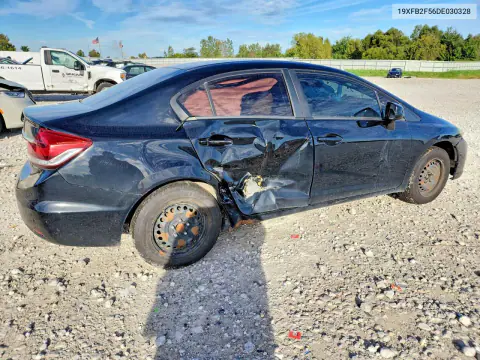 2013 Honda Civic Lx VIN 19XFB2F56DE030328 фото 3