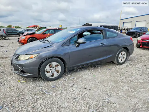 2013 Honda Civic Lx VIN 2HGFG3B55DH526126 фото 1