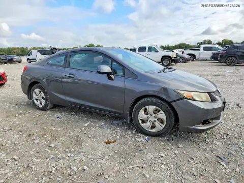 2013 Honda Civic Lx VIN 2HGFG3B55DH526126 фото 4