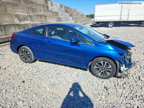 2013 Honda Civic Exl VIN 2HGFG3B05DH531203 фото 4