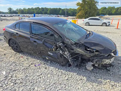 2013 Honda Civic Lx VIN 19XFB2F57DE000822 фото 4