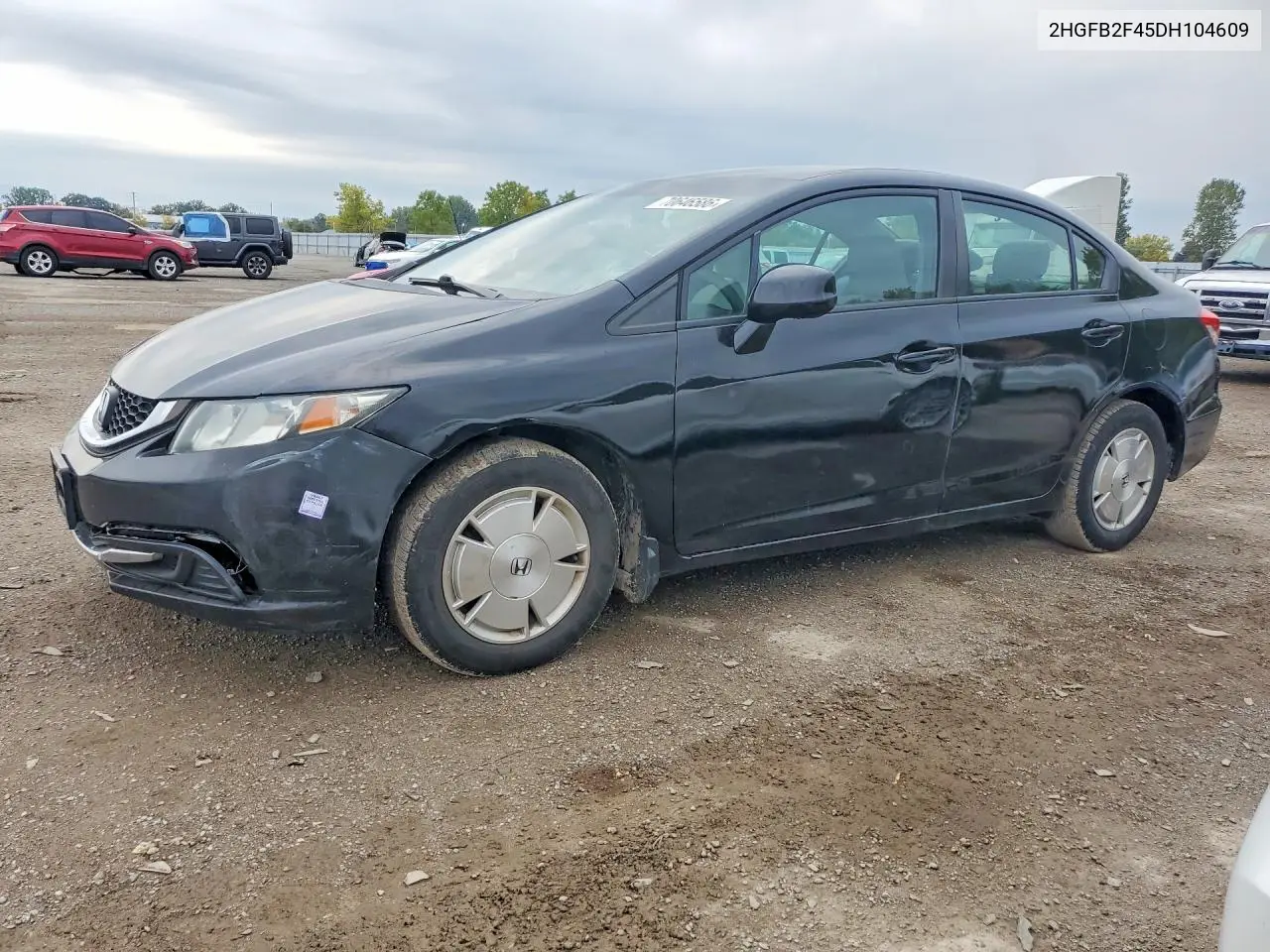 2013 Honda Civic Lx VIN 2HGFB2F45DH104609 фото 1