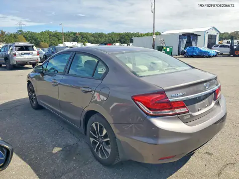 2013 Honda Civic Ex VIN 19XFB2F87DE236672 фото 2