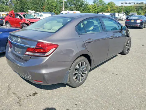 2013 Honda Civic Ex VIN 19XFB2F87DE236672 фото 3