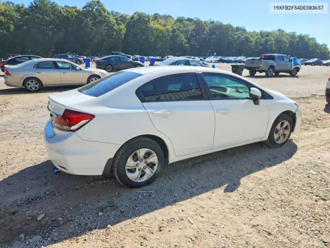 2013 Honda Civic Lx VIN 19XFB2F54DE083657 фото 3