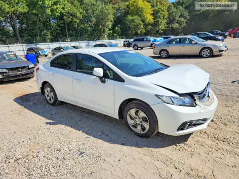 2013 Honda Civic Lx VIN 19XFB2F54DE083657 фото 4
