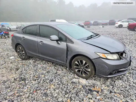 2013 Honda Civic Exl VIN 19XFB2F99DE282691 фото 4
