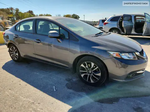2013 Honda Civic Exl VIN 2HGFB2F9XDH515404 фото 4