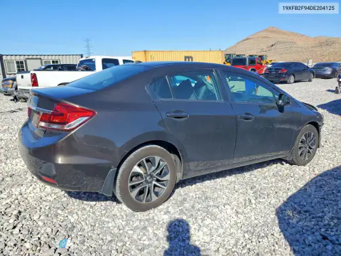 2013 Honda Civic Exl VIN 19XFB2F94DE204125 фото 3
