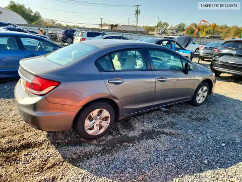 2013 Honda Civic Lx VIN 19XFB2F51DE260973 фото 3