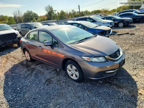2013 Honda Civic Lx VIN 19XFB2F51DE260973 фото 4